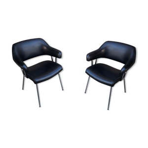 Paire de fauteuils vintage