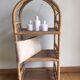 Rattan shelf