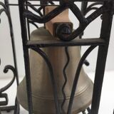 Cloche avec support fer forgé art déco