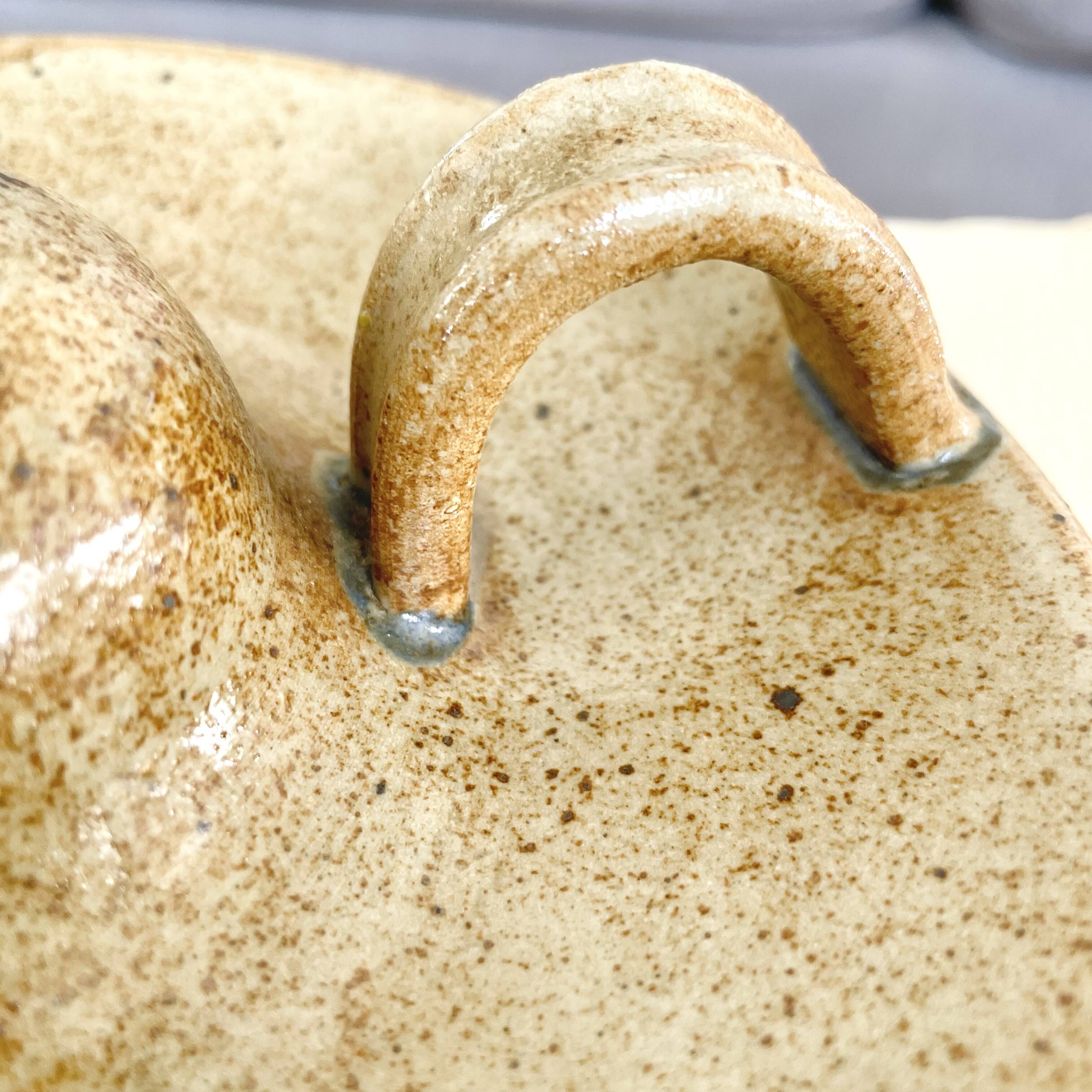 Stoneware candle holder