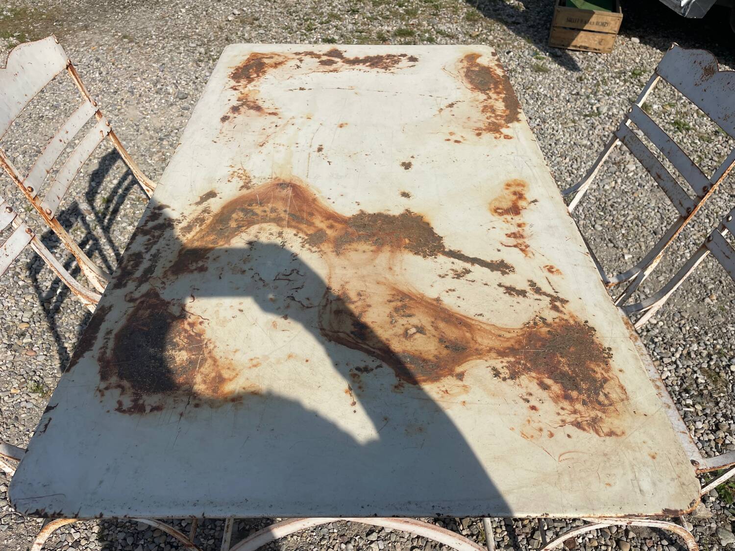 Wrought iron garden furniture 1900