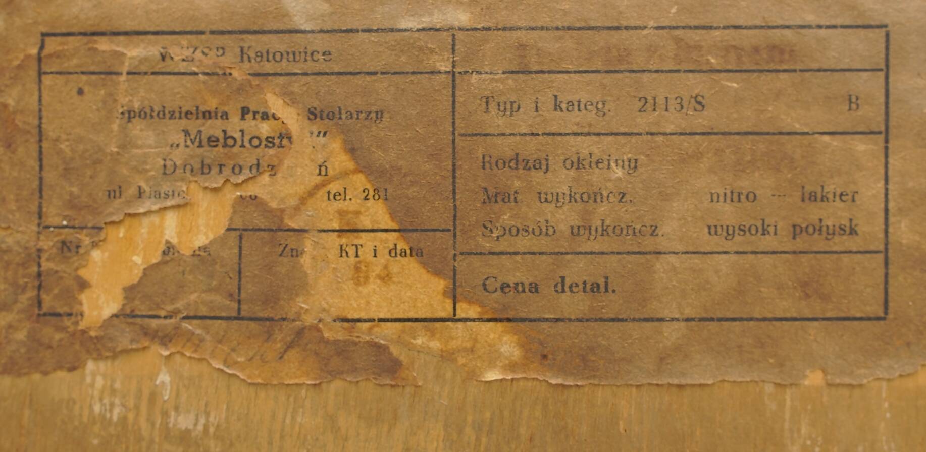 PRL chest of drawers, Meblostyl Dobrodzień. After professional renovation.