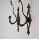Antique pair of brass coat hooks