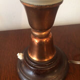 Metal and glass wooden desk lamp 1940