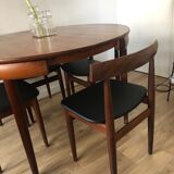 Set table and Chair Hans Olsen 1950 Scandinavian teak