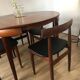 Ensemble table et chaise Hans Olsen scandinave teck 1950