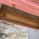 Commode vintage bois terra cotta art déco