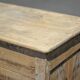 Old wooden sideboard, wooden furniture, brutalist storage furniture
