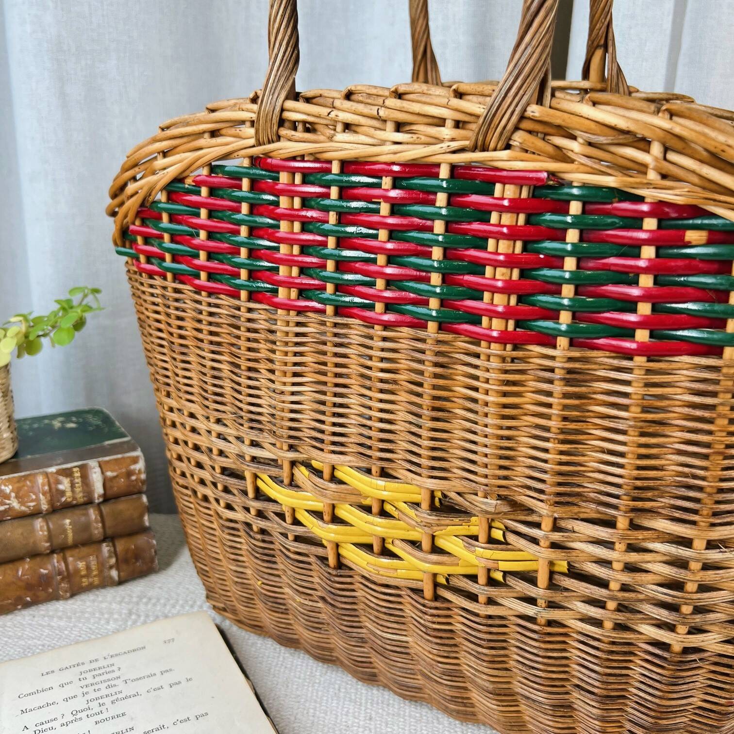 Ancien panier en osier