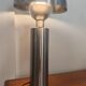Large brushed metal mushroom lamp - Swedish Design / Upcycling