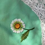 Vintage round tablecloth and napkins