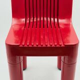 Vintage Red Kartell Child Chair by Sapper & Zanuso, Playful 1960s Italian D