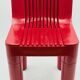 Chaise enfant rouge vintage Kartell par Sapper & Zanuso, style italien ludique des années 1960.