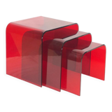 Plexiglass coffee tables set