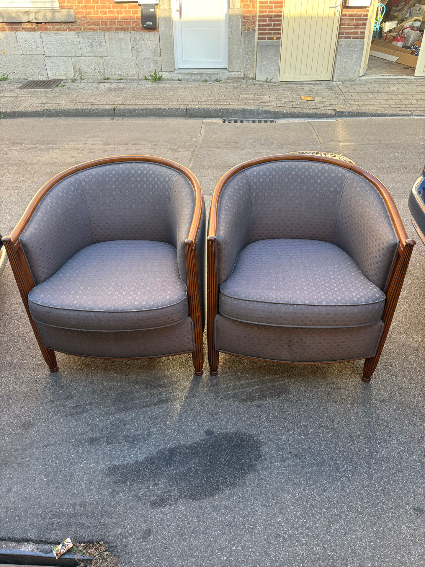 Pair of Art Deco armchairs