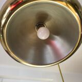 Arc floor lamp by Harvey Guzzini brass model