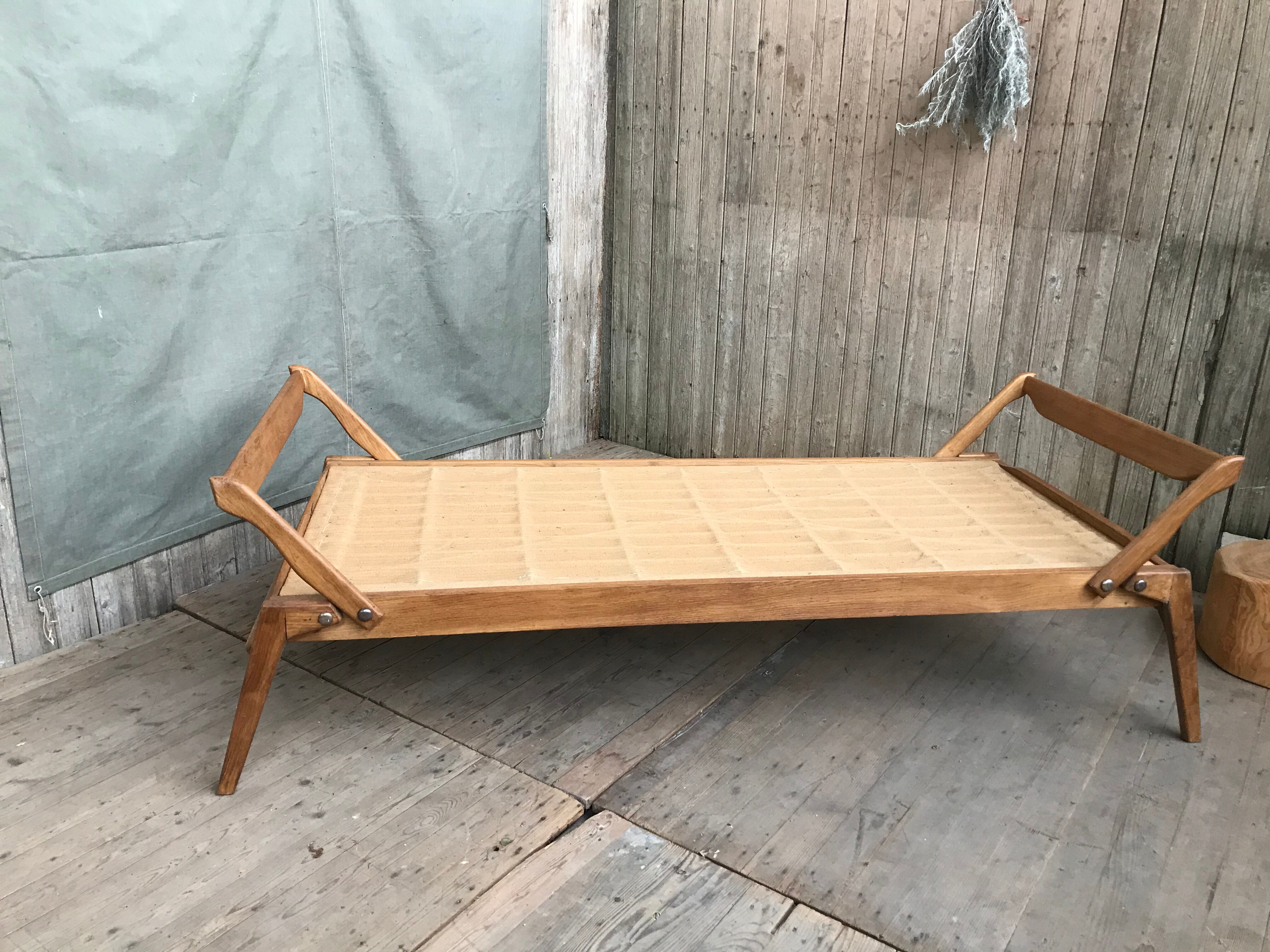 Bed folding a person