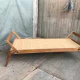 Bed folding a person