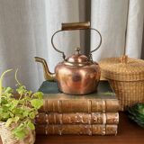Small copper and brass teapot