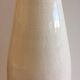 Large Little Girl Vase Long Straight Neck Cylindrical Cracked Glazed Ceramic