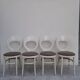 Serie de 4 chaises Baumann modèle Mouette vintage 1950s