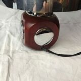 70' lamp in wood and chrome