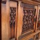 Gothic sideboard in oak and walnut – French school, 19th century
