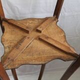 Sellette bois guéridon console 110 cm meuble porte plante statue sculpture