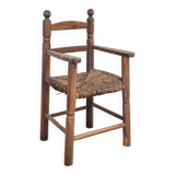 Old straw chair