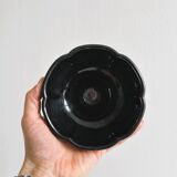 Petite coupe en verre noir