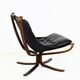 Pair of vintage falcon armchairs by sigurd scandinavian ressel 1970