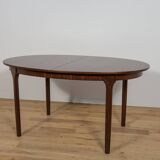 Mid-Century Oval Extendable Teak Dining Table from McIntosh, 1960s