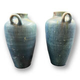 Old pair of annecy blue jars