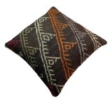 Vintage turkish kilim cushion cover , 55 x 55 cm