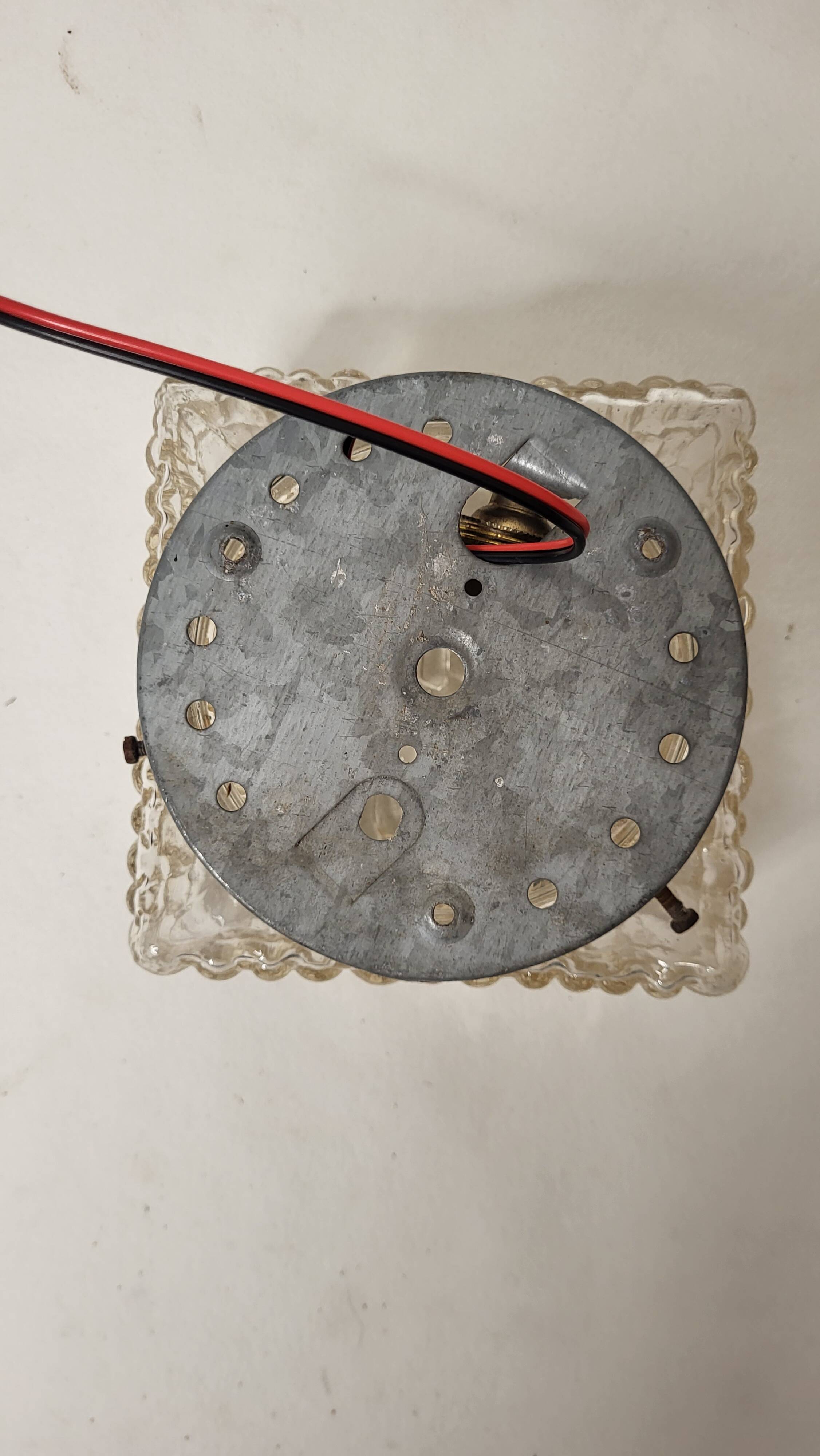 Glass ceiling light 1950s