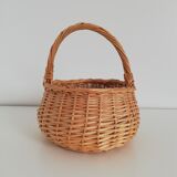 Panier en osier vintage