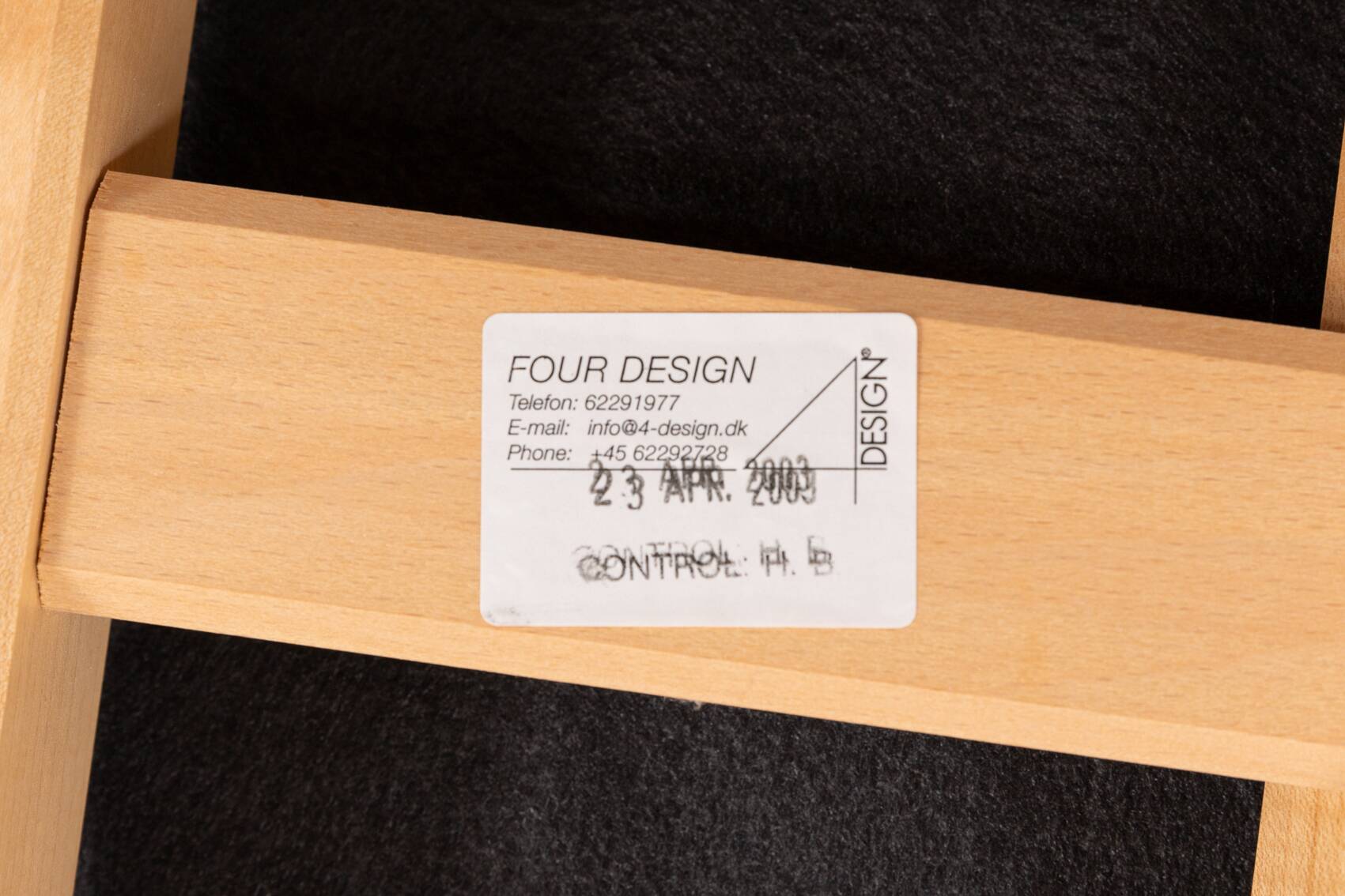 Set of 6 Danish design chairs from Four Design