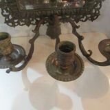 Miroir bougeoir en bronze