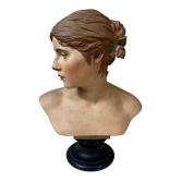Plaster bust of a woman