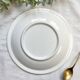 2 Small vintage plates in black and white speckled Italian earthenware