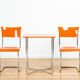 Mücke & melder 2 chairs & table set 40s