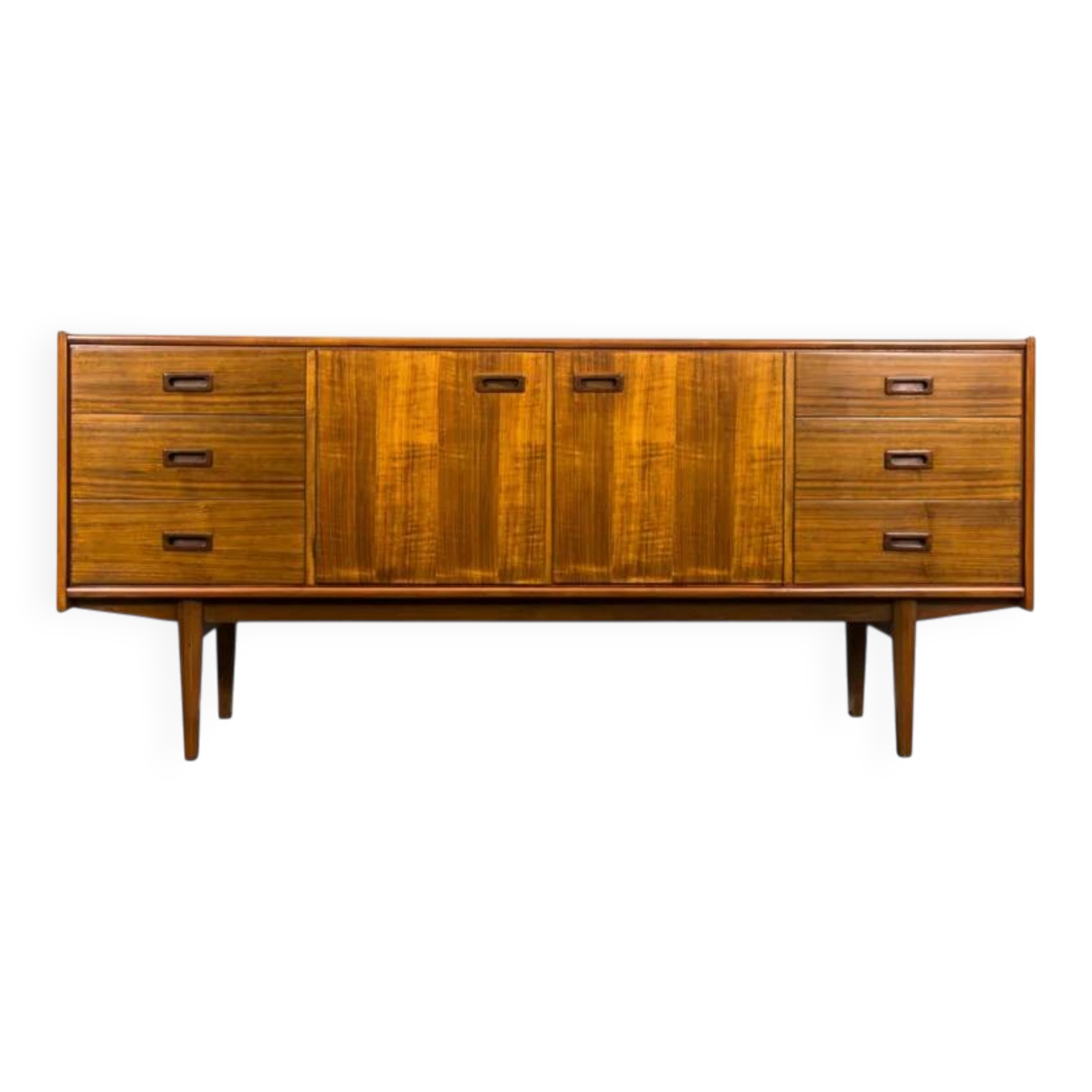 Vintage Walnut Sideboard By Bfm, 1960s, Poland