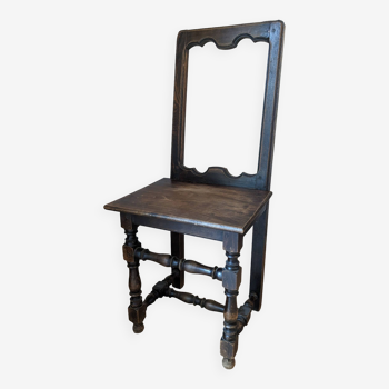 Lorraine chair in blackened wood