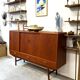 Buffet/commode en teck, Danemark années 60/70, vintage, milieu du siècle moderne
