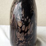 Nason glass vase with metal inclusions
