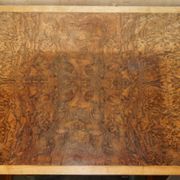 David Linley Burr walnut chest of drawers for light restoration.