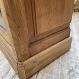 Enfilade meuble de métier chêne portes vitrées