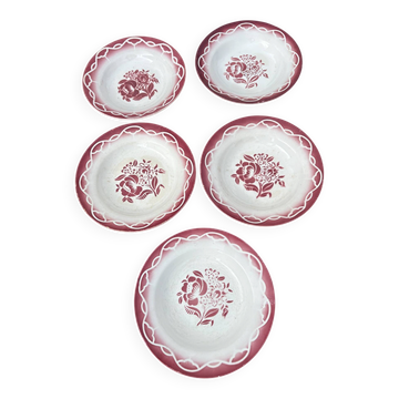 Assiettes creuses Digoin Sarreguemines