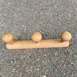 Solid wood coat rack