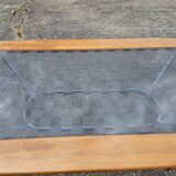 Italian Glass-Wood and Metal Dining Table - Italian Design Dinner Table - 8